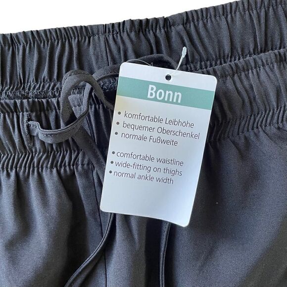 Bonn NWT Lightweight Elastic Waistband Casual Black Leisure Pants Women’s 16P - Picture 5 of 9